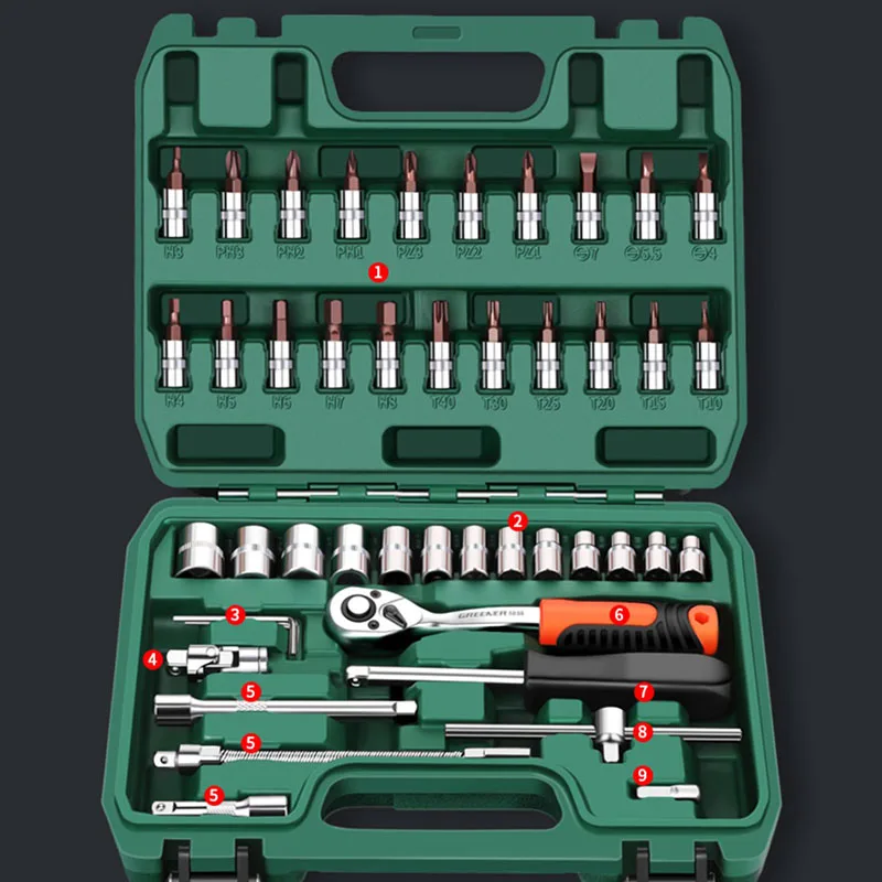Auto Repair Tools Box Sets Electrician Spanner Anti-fall Case Waterproof Shockproof Safety Parts Organizer Anti-fall Toolbox tool storage box parts storage box storage organizer box parts organizer