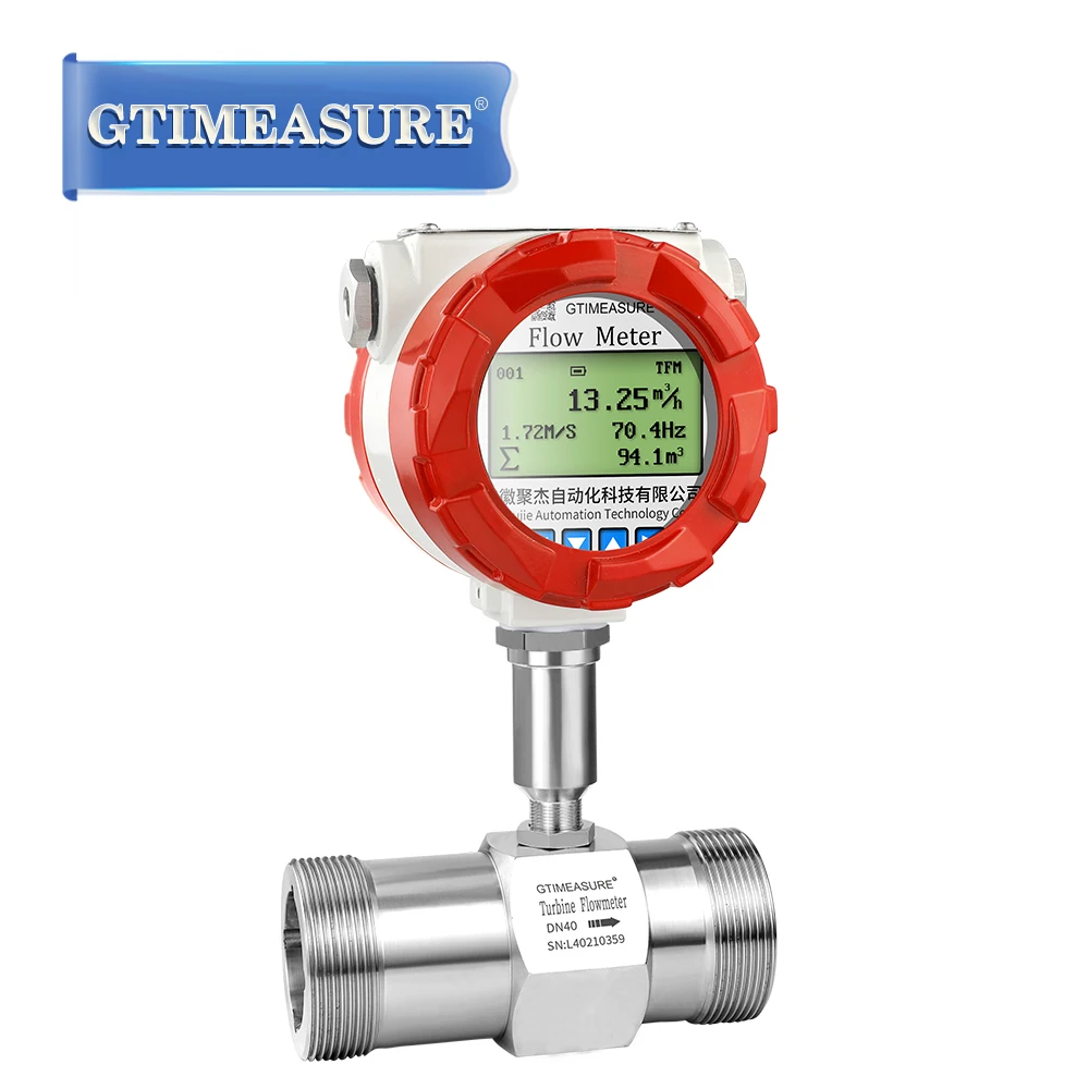 Water fuel oil flow meter pulse output milk beer diesel alcohol gasoline hydraulic turbine flowmeter