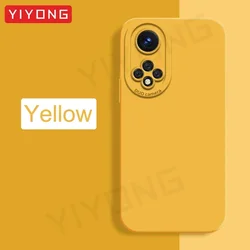 YIYONG Original Liquid Silicone Soft Phone Case for Honor 30 Pro (Yellow)