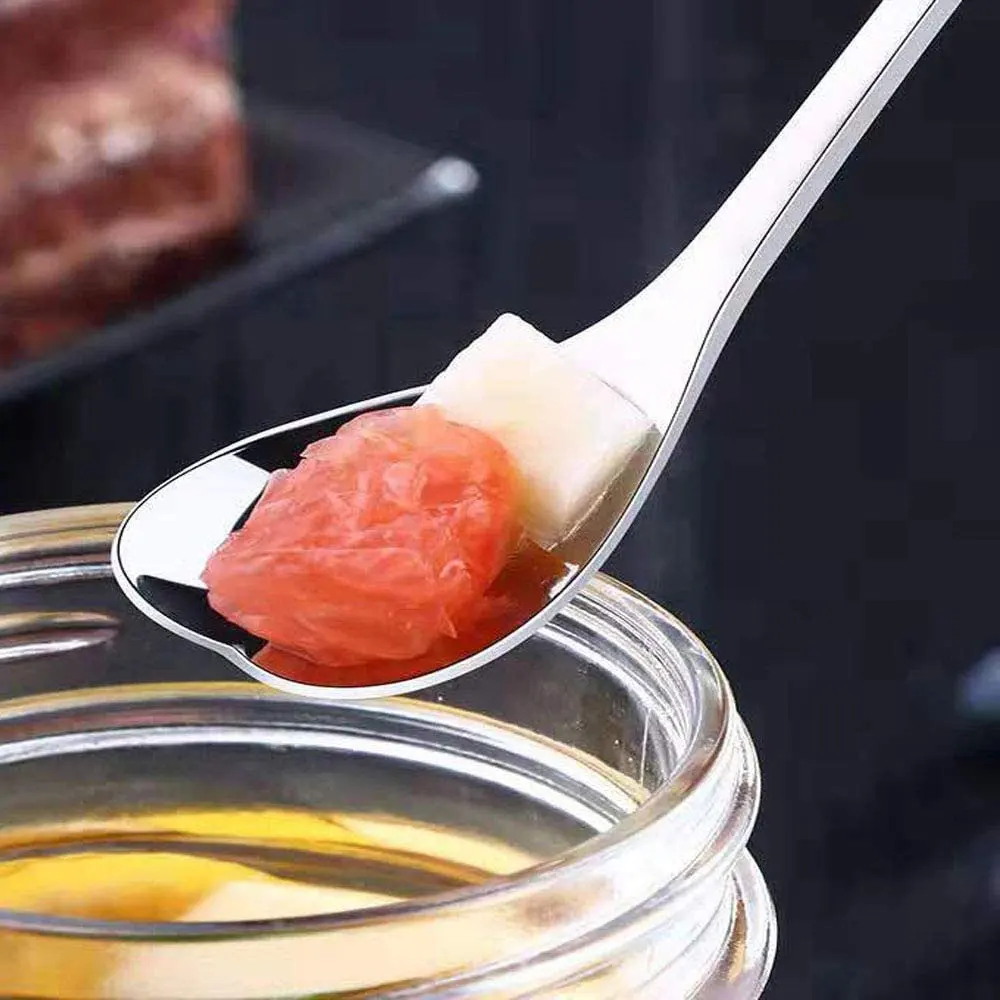 

1PCS Dessert Coffee Mixing Spoon Spoon Long Handle Dessert Stainless Steel Vintage Teaspoons Drink Tableware Design