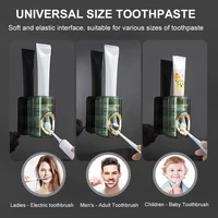 Automatic Toothpaste Squeezer Waterproof Wall Mount Toothpaste Squeezer Holder Automatic Toothpaste Dispenser for Home Bathroom 2