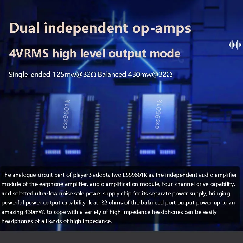 HIFI Decoding Headphone Amplifier 430mW Power CS43131 DAC DSD256 384KHz 32bit Decoding Balanced Outputs headphone amplifier portable dac amplifier