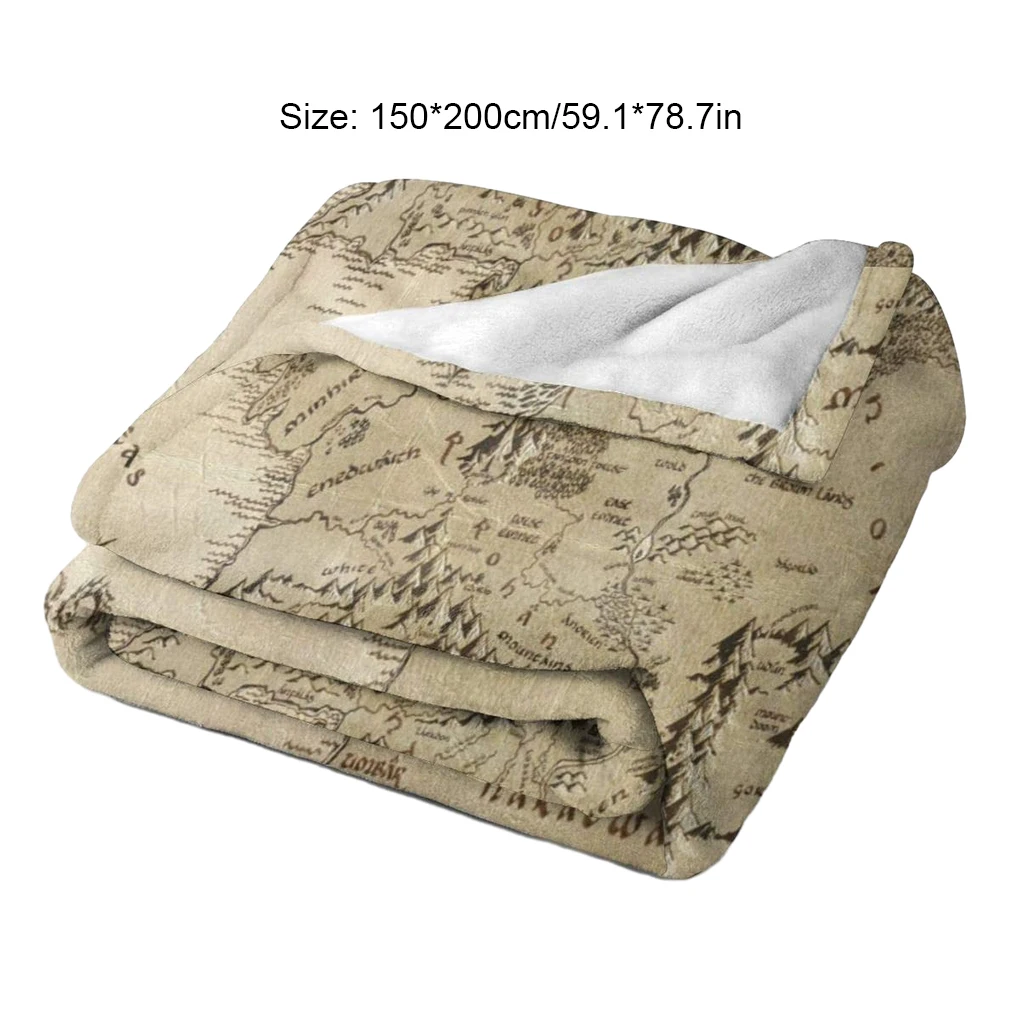 Fade Resistant Middle Earth Map Lord Of Ring Style Blanket – Beautiful Will Stand Test Of Time style 1 6