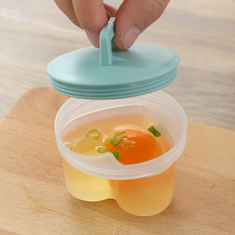 5pcs/set Food Grade Soft Silicone Egg Poacher Breakfast Steamed Egg Mould Cook Poach Cup Kitchen Cooking Tools