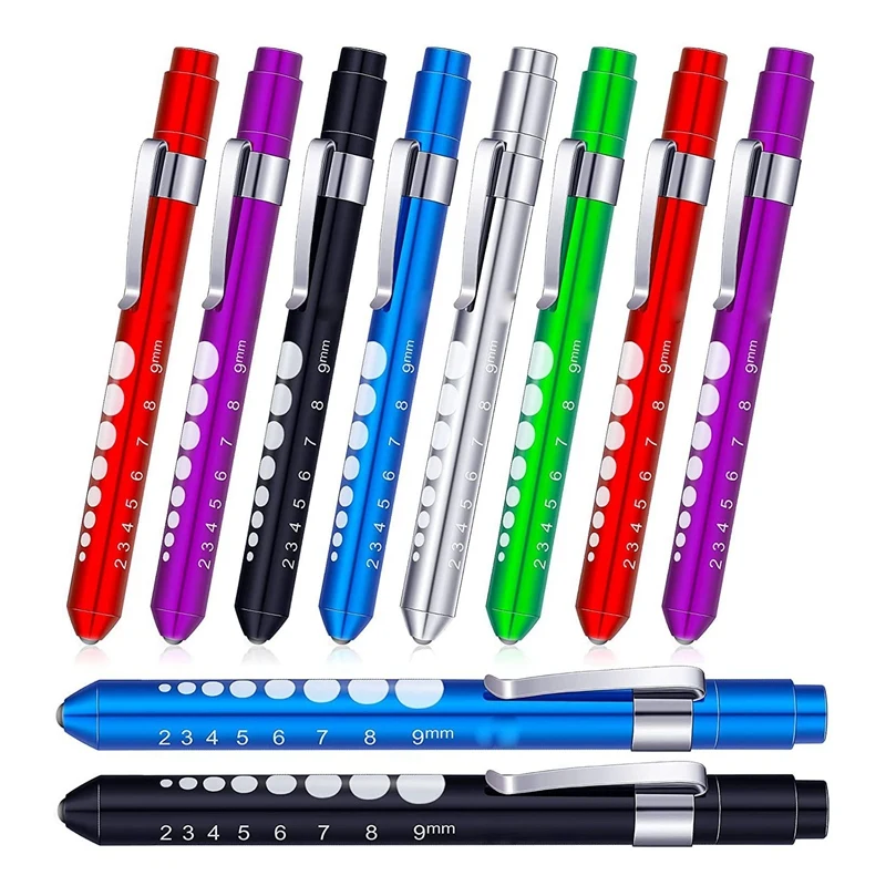 

Pen Light Nurse LED Reusable LED Penlight With Pupil Gauge For Nurse Students Doctors Daily Use