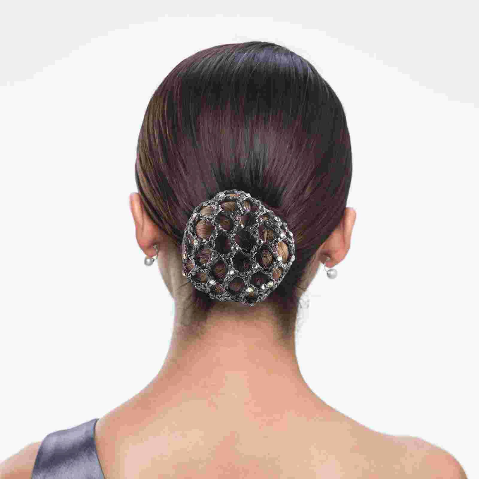 

6 Pcs Ball Head and Ponytail Hair Band Wraps Net for Nurse Hairnets Buns Mesh