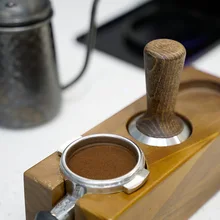 

Stainless Steel Coffee Powder Hammer Spade Handle Filling Pressing Powder Distributor The Polishing Hammer Body Is Thick Stable