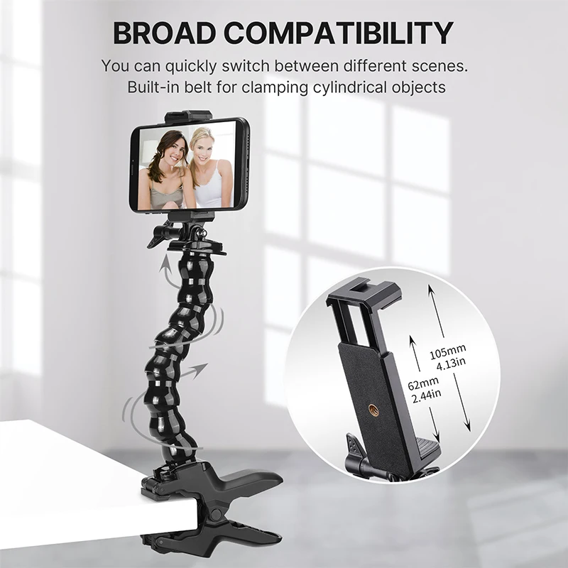 Ulanzi MP-4 Flexible Selfie Stick Gooseneck with Clamp Detachable - Main Image