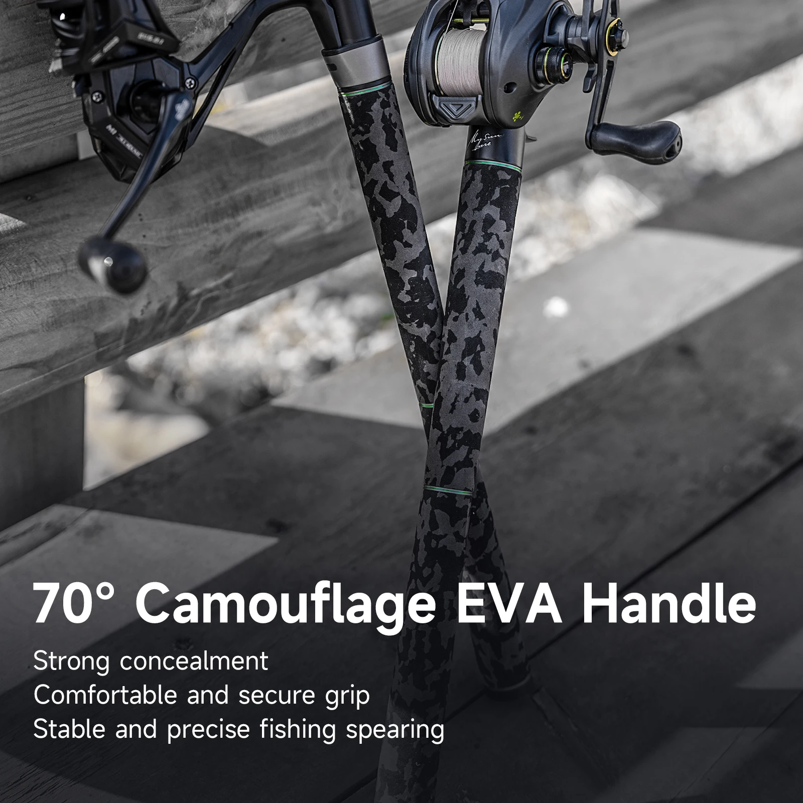 Canne à pêche puissante pour gros carnassiers brochet black bass 260g max action rapide 2.13-2.69m