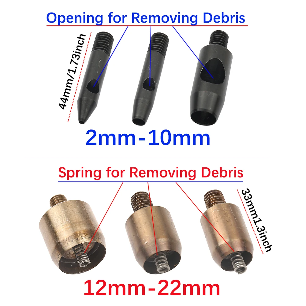 Eyelet Punch Tool Set Grommet Punch Tool Grommet Tool Eyelet Grommet Dies Grommet Tool Kit Grommet Eyelet Kit 2.0-20mm Eyelet Tool Punch Hole Grommet Dies for Hand Punch Press Mold for Cloth Leathercraft Scrapbooking Sewing Accessorie