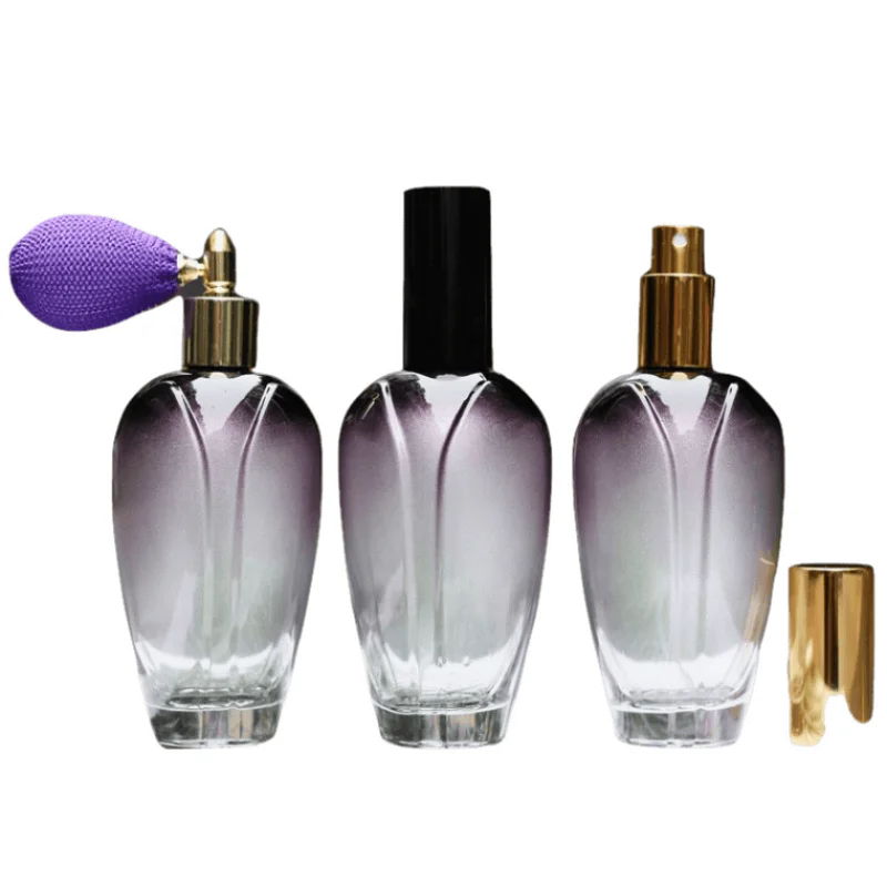 

Perfume Bottle 130ML Glass Purple Gradient Large Capacity Perfume Atomizer High Quality Empty Makeup Container Mist Spray Bottle