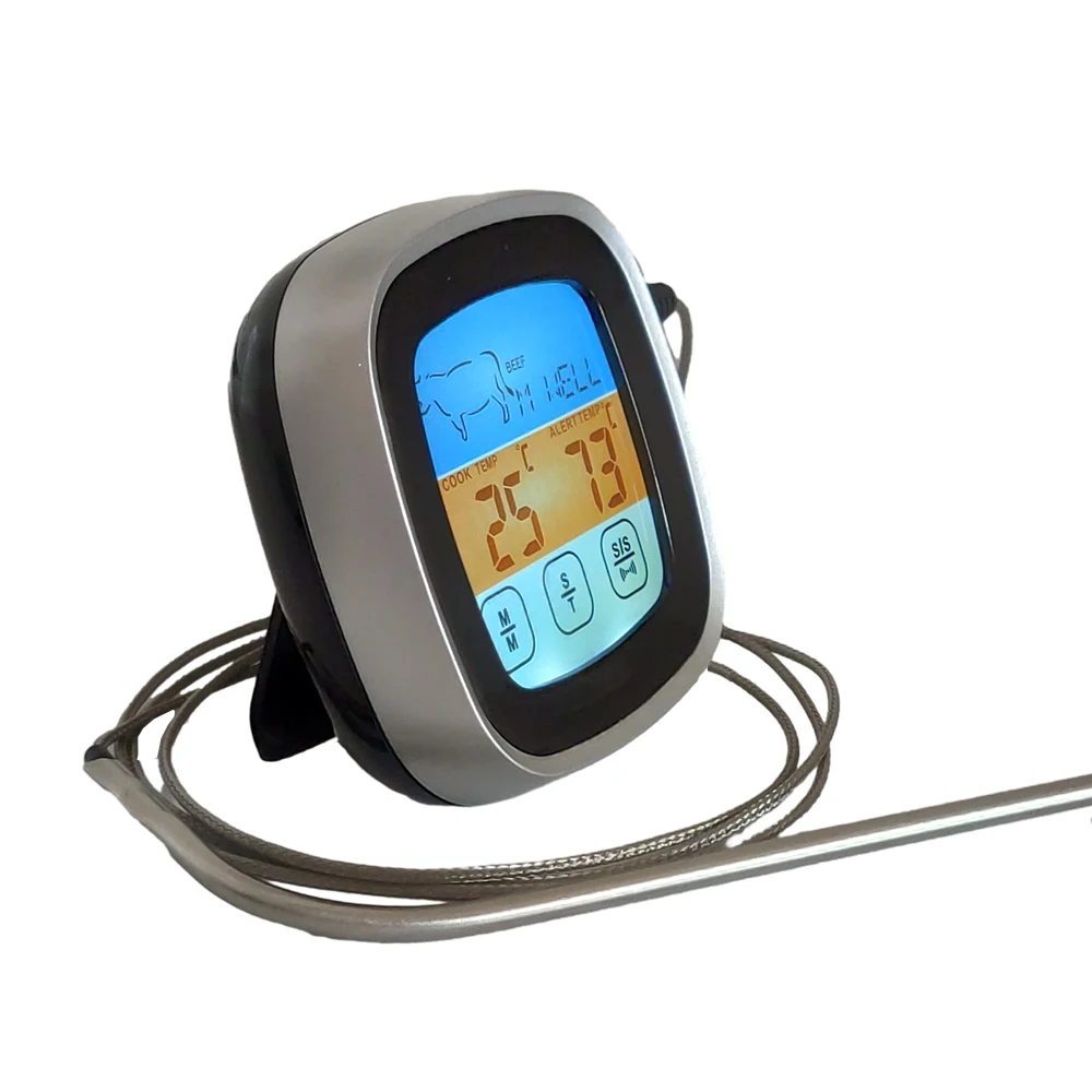 Stainless Steel Digital Kitchen Thermometer with Sensor Probe