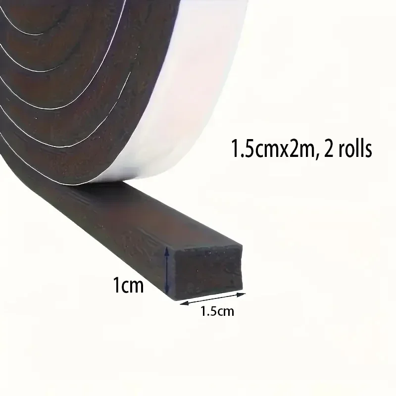 Sealing Strip Tape 4M Foam Self-adhesive Door Window Sealing Strip Wearable Sliding Dustproof Sponge Strip Soundproof Home Insulation