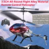 Portable Wind Resistant Alloy Remote Control Helicopter 2.4G Omnidirectional Flight Hover Night Lighting RC Drone Kids Gift Toy 1