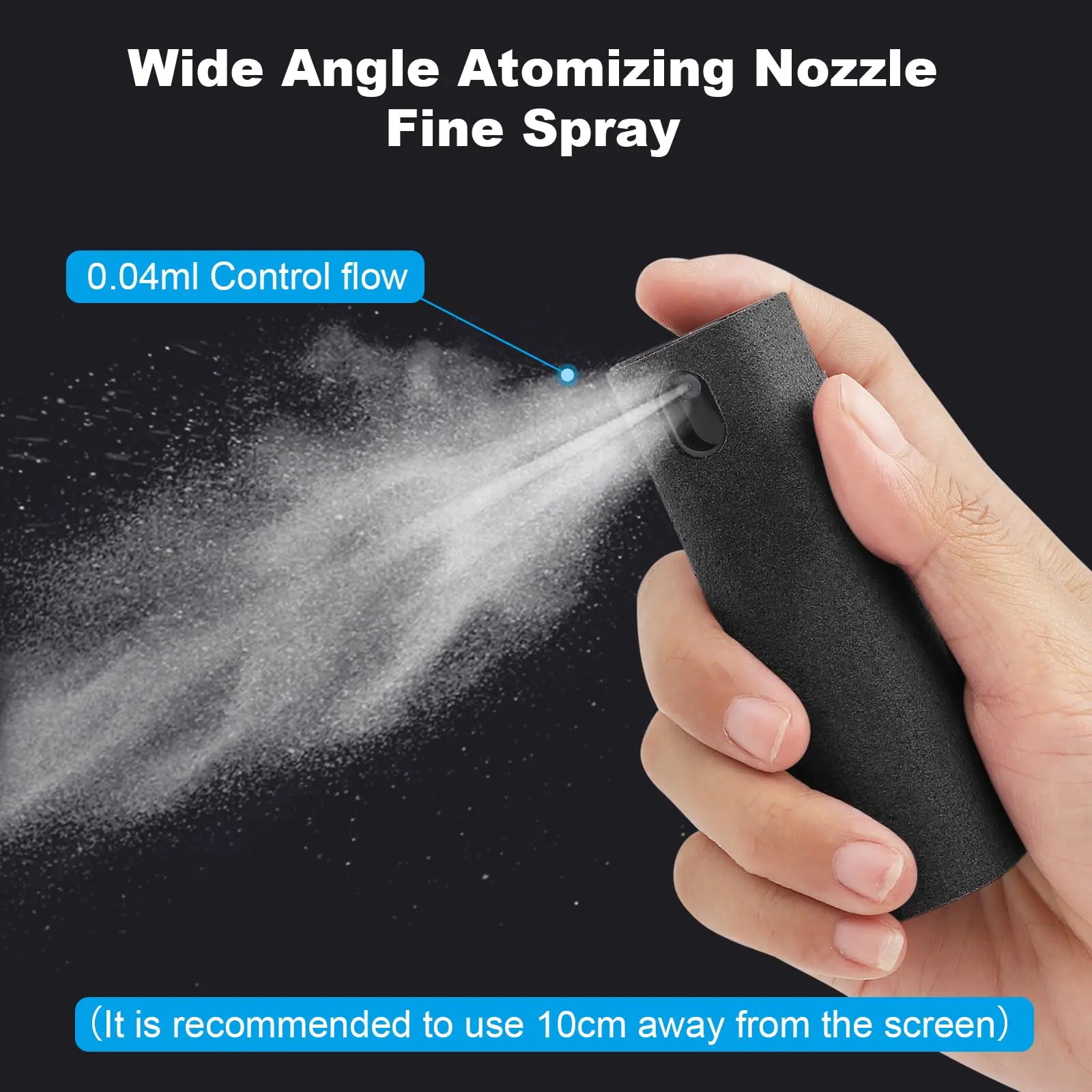 2 In 1 Phone Screen Cleaner Spray Portable Tablet Phone Touch Screen Cleaner Microfiber Cloth Set Glass Mini Cleaning Artifact 6