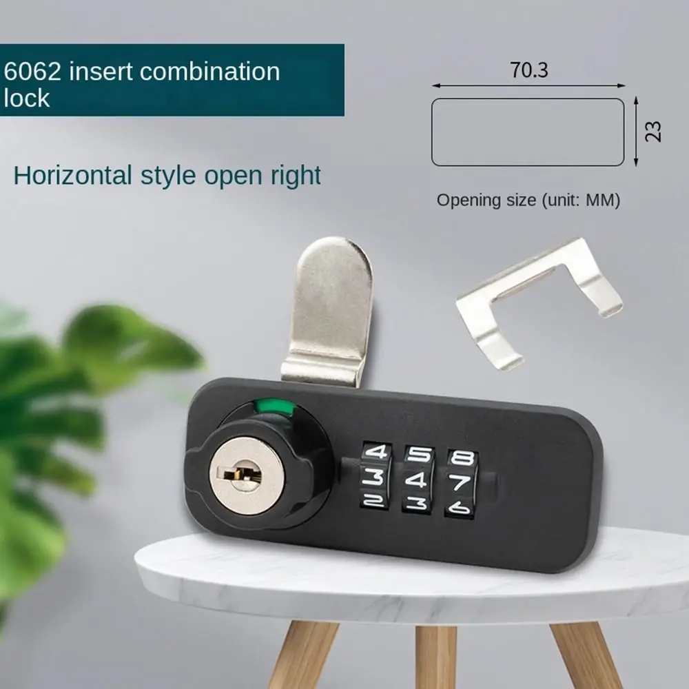 Description Picture 2 of item3 Digit Locks Cabinets Cabinet Lock Doorlock Digit Combo Lock Mechanical Door Lock 3 Number Padlock Drawer Lock Password