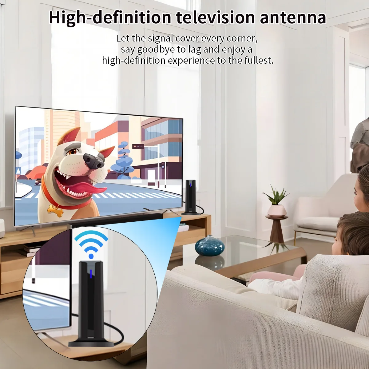 25DBI Digital Antenna for Smart TV Indoor 6000 Miles Long Range Reception 4K 108