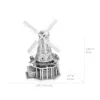 Dutch windmill 3D Metal Puzzle Eiffel Tower DIY Model Building Kit Adult Toys Birthday Gift 5