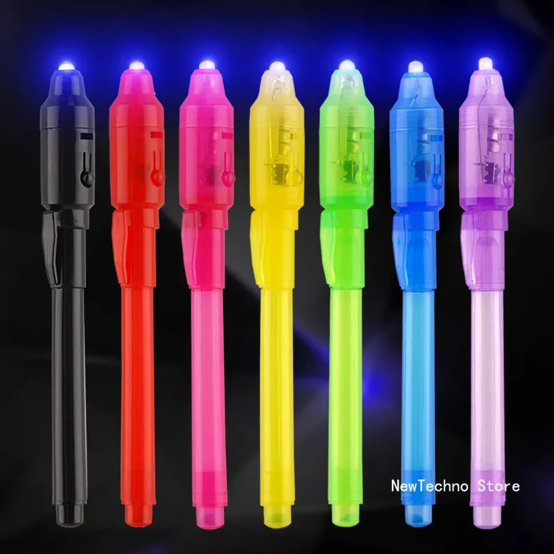 Ultra Violet Black Light Invisible Ink Pen Invisible Writing Magic - Main Image