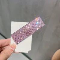Beautiful Shiny Rhinestone Hairpins Creative Rectangular Hair Clips Woman's Hair Accessories - Image 3