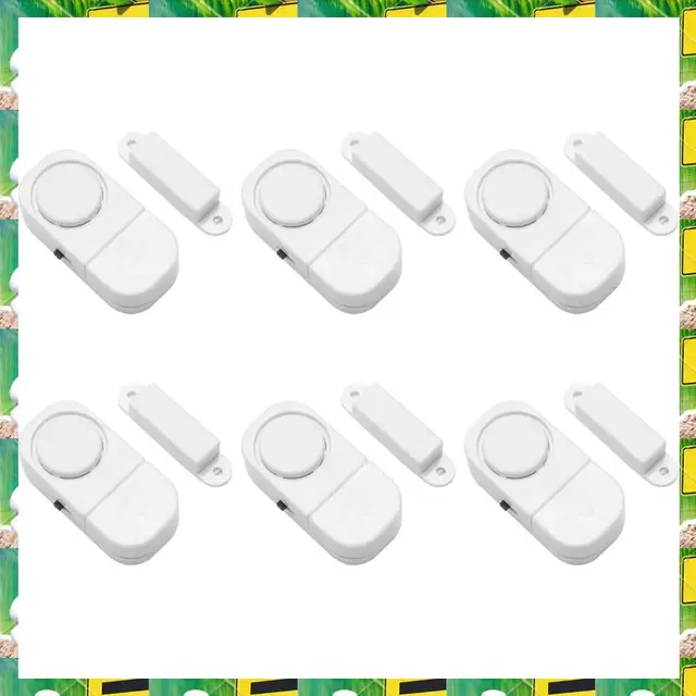 3C Electron 6Sets/Pack Wireless Anti Theft Apartment Burglar Alert Door Alarm Window For Home Security DIY Magnetic Sensor,6Sets 6