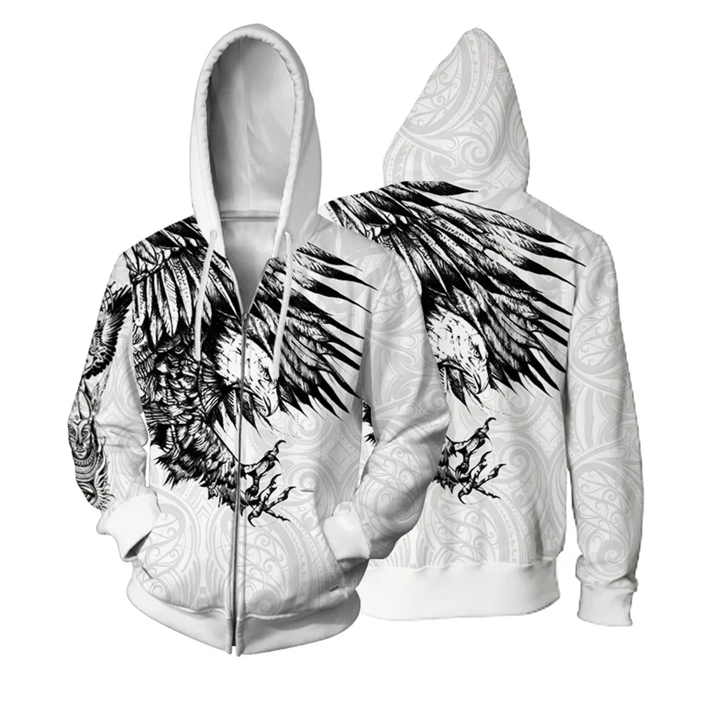 Trendy Eagle Print Man Hoodie Men Comfortable and Stylish Men's Clothing Casual and Versatile New in Hoodies & Sweatshirts Mens