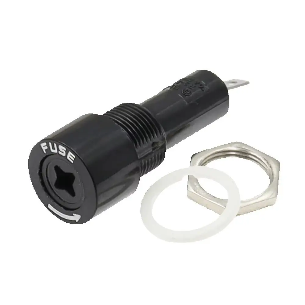 R3-22 패널 마운트 섀시 퓨즈 홀더(6x30mm 유리 퓨즈용) 10A 250V 6*30 고온 내성