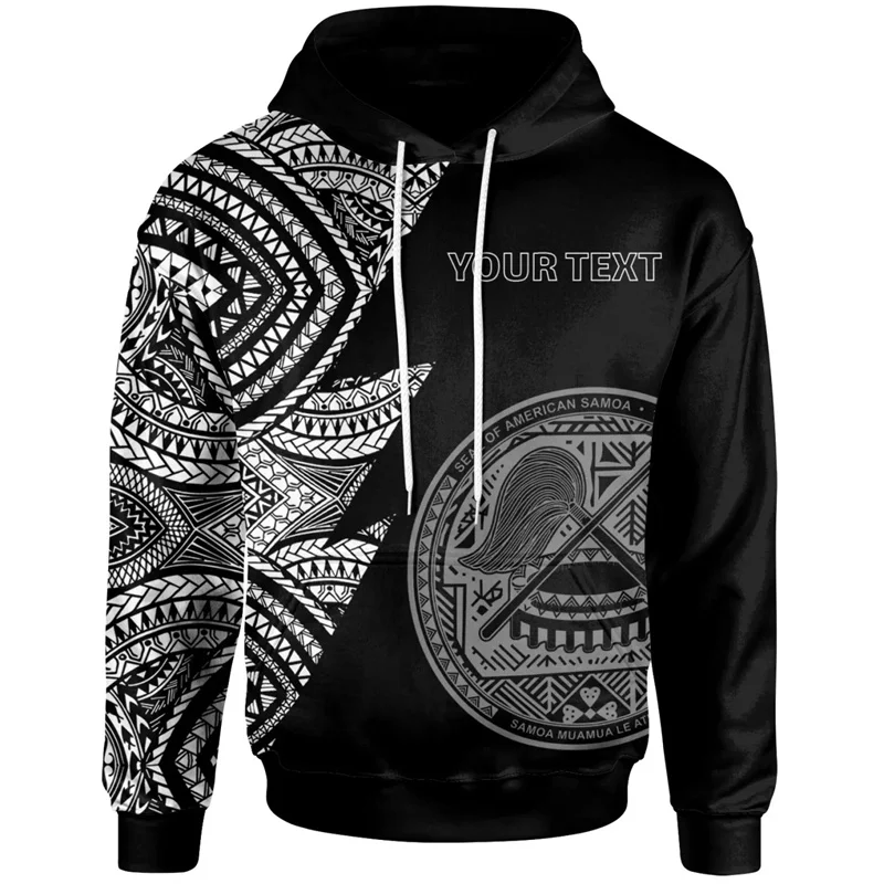 Sudadera con capucha personalizada con gráfico de Samoa Americana Sudadera con capucha con bandera de Polinesia Novedades Sudaderas con capucha y sudaderas Sudaderas con capucha para hombres