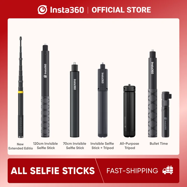 Insta360 X3 360 Action Camera + Invisible Selfie Stick FREE FAST SHIPPING -  New