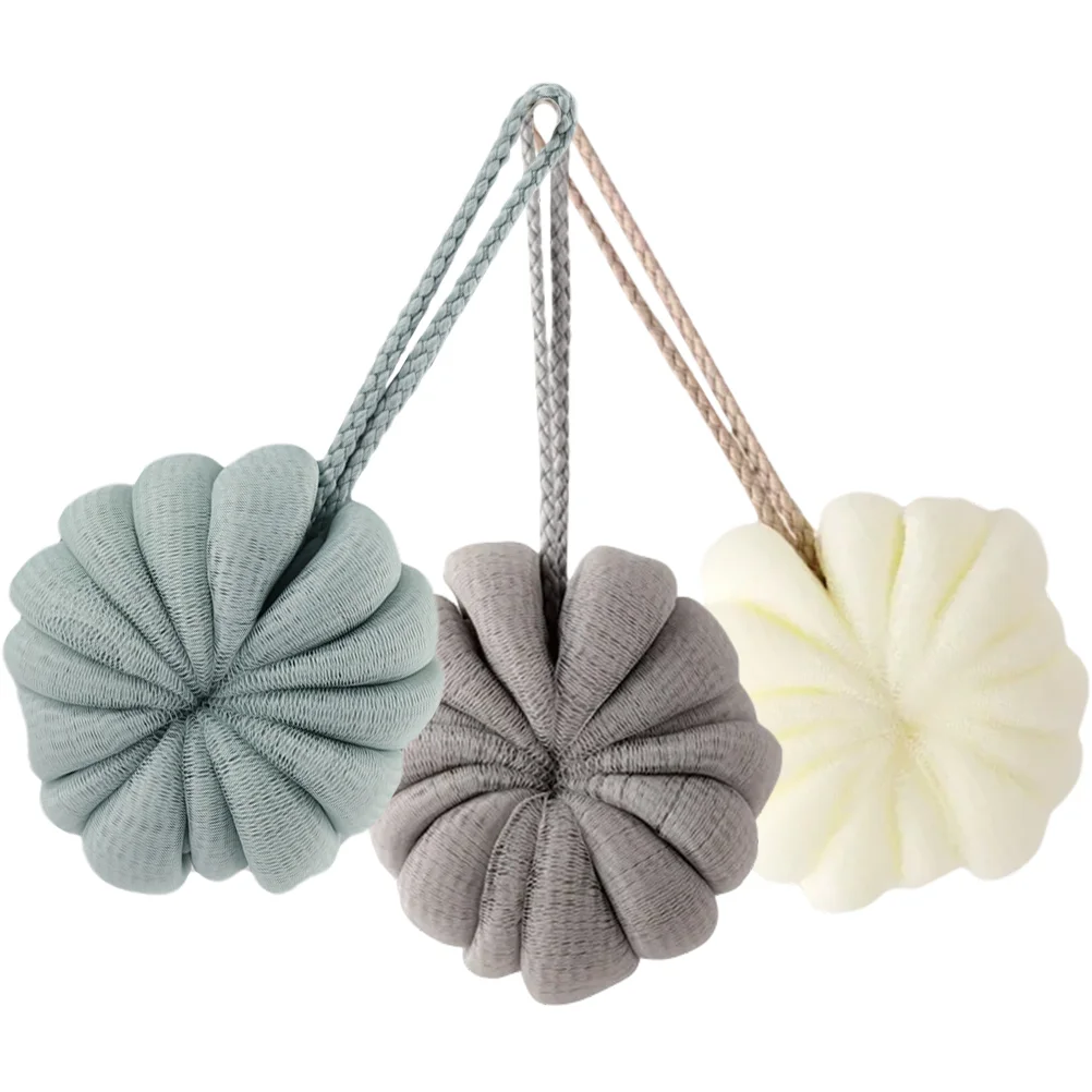 3 Pcs Bath Towel Household Loofahs Men Bathroom Accessories Sponge Portable Bathroom Accessories Pe Travel Scrubber