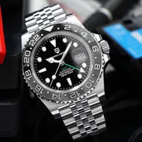 PAGANI DESIGN hommes montre GMT40mm montre mécanique haut de gamme verre saphir acier inoxydable étanche horloge RelogioMasculino cadeau 3