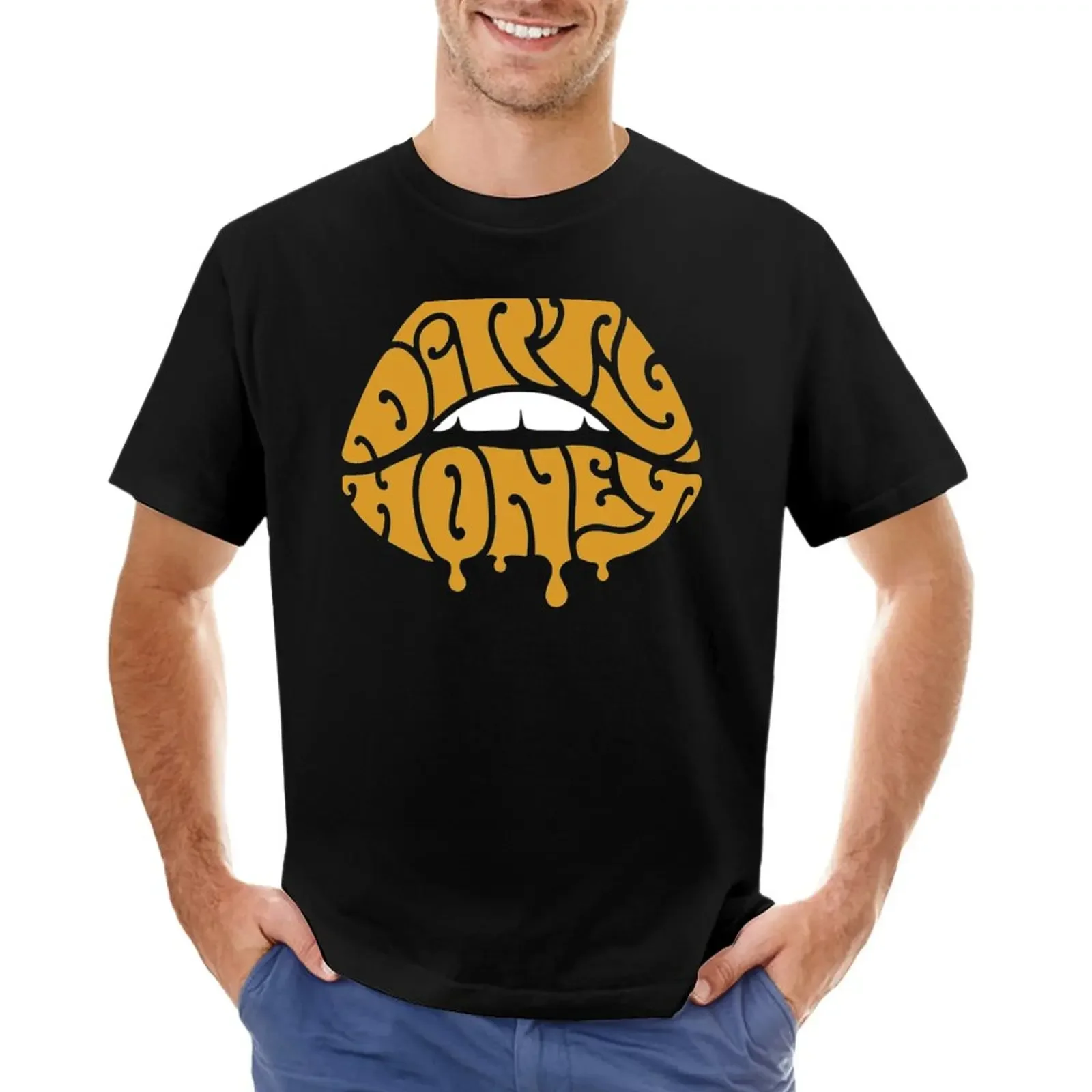 Dirty Honey Band Logo T-Shirt Customizeds Animal Prinfor Boys Hippie Clothes Plus Size Top Designer T Shirt Men