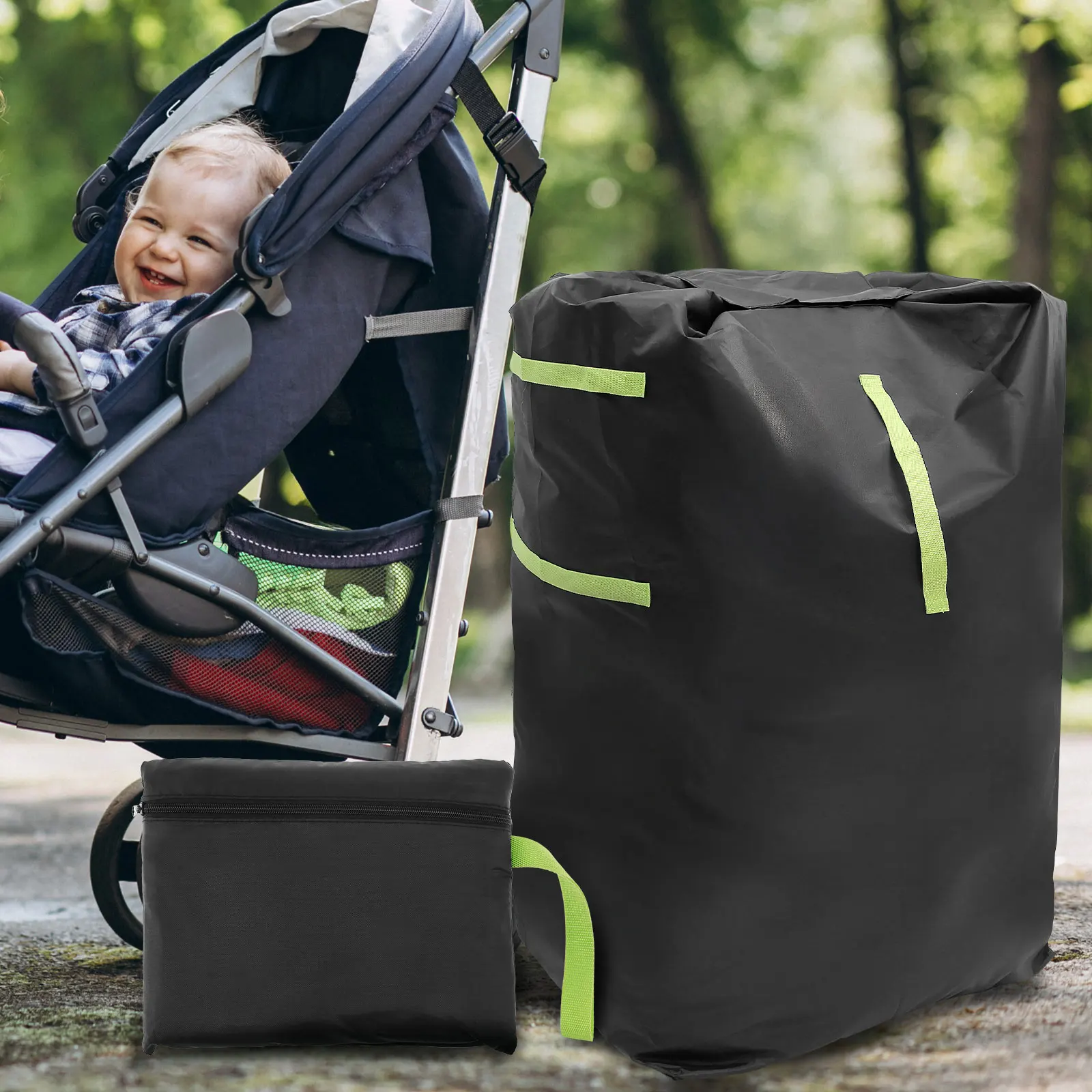 Stroller Cover Bag 420D Oxford Cloth Waterproof for Air Train Travel with Adjustable Strap stroller accessories