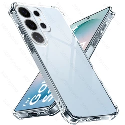 Clear Anti - Yellow TPU Shockproof Case - Durable Soft Cover with Armor Protection - Samsung S26 Plus (Transparent)