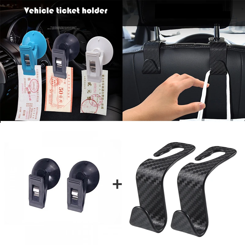 100Pcs Universal Auto Car Window Curtain Hooks Clips Vehicle Accessories  Black