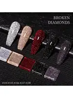 15ml Broken Diamond Halloween Christmas Nails Gel Nail Polish Adhesive Burst Flash Maillard Broken Diamond Adhesive 4