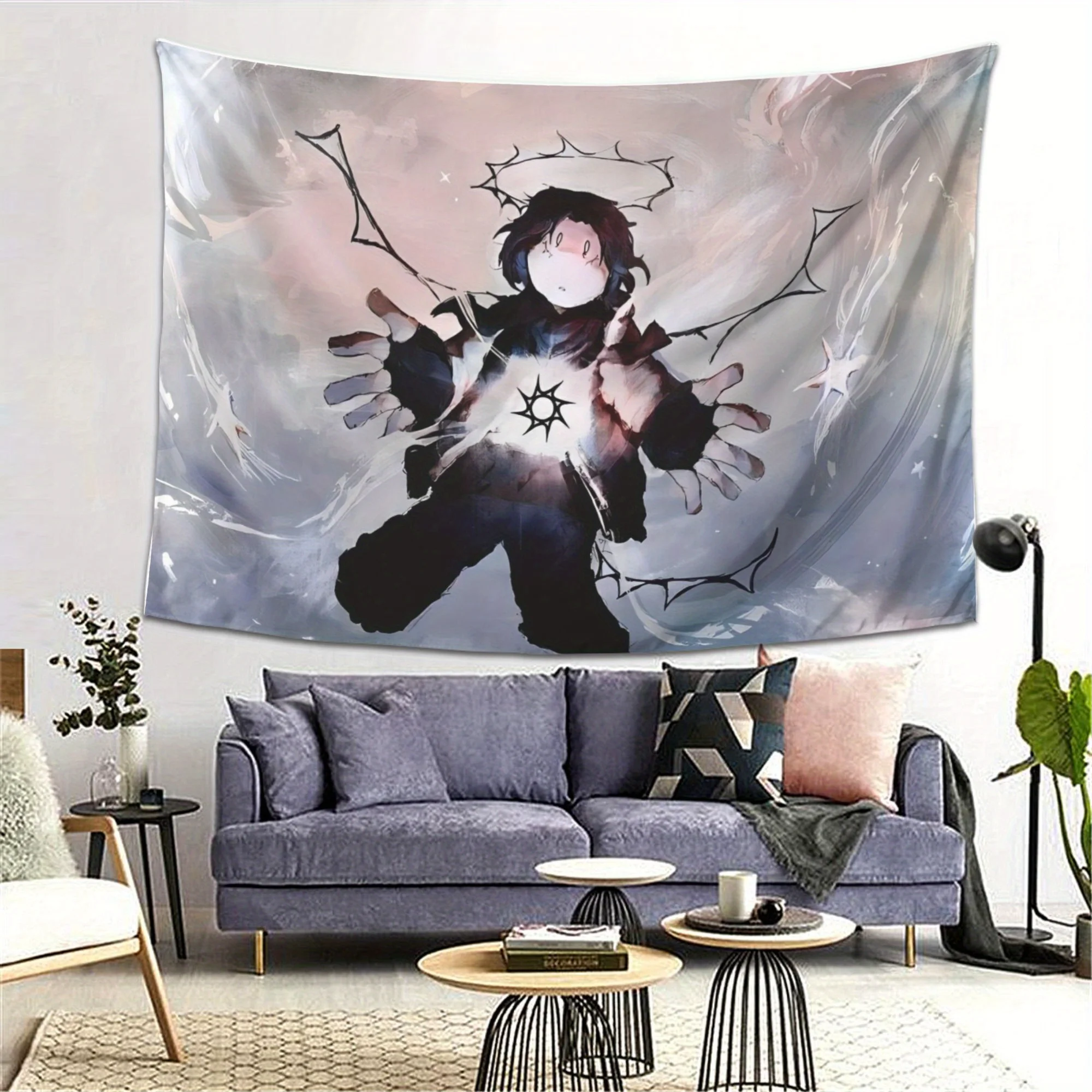 ForsakenAnimeCharacterTapestry-SoftPeachSkinVelvetWallHanging,DurablePrintedArtDecorforLivingRoom,Bedroom,Dor-AliExpress