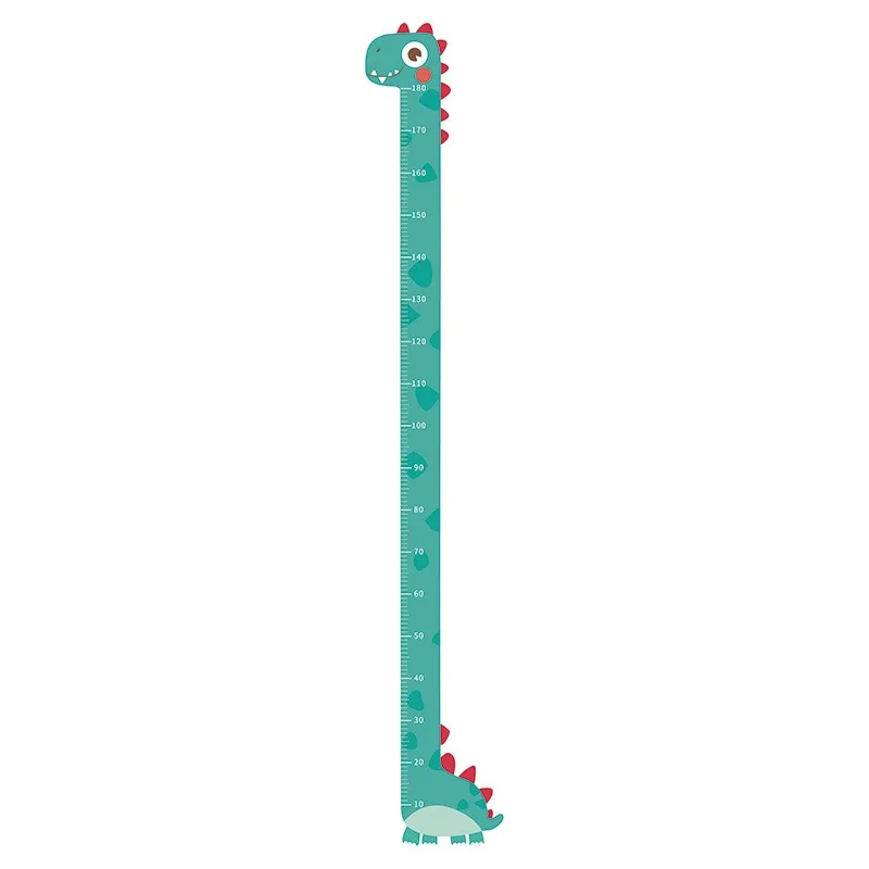 1pc Cartoon Animals Height Measure Wall Sticker Giraffe Wallpaper for Kids Room Nursery Child Growth Ruler Growth Chart