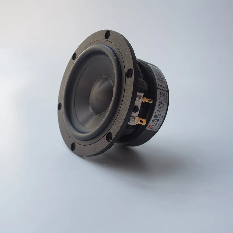 Audio La-bs 4 Inch Hi-Fi Mid-Woofer Speaker Driver Unit Ceramics Clad Aluminum Cone Casting Frame 4/8ohm 40W D120mm Round （1PCS）