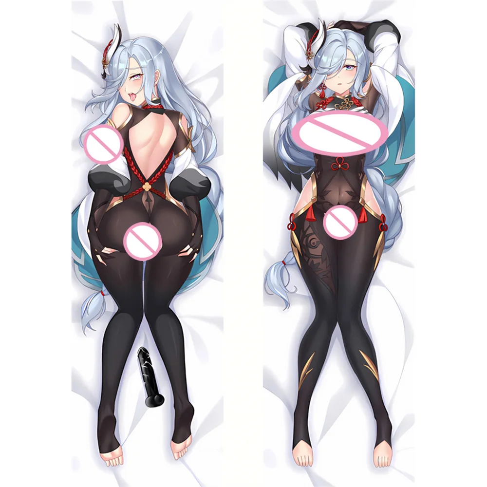 

Anime 2-Side Print Hugging Body Cushion Cover Otaku Decor Pillow Case Genshin Impact Shenhe Dakimakura Waifu Pillowcase Gift