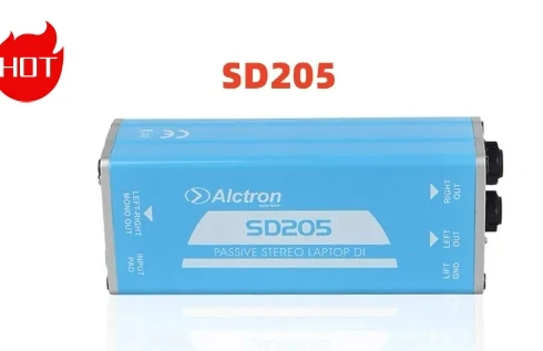 

Alctron SD205 пассивная прямая коробка стерео ди-бокс преобразователь несбалансированный в балансированный процессор аудиосигнала