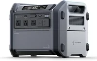Portable Power Station Cube 1000 2200W AC Outlets 1024Wh LiFePO4 Batter Expandable Battery Capacity up to 5kWh Solar 1