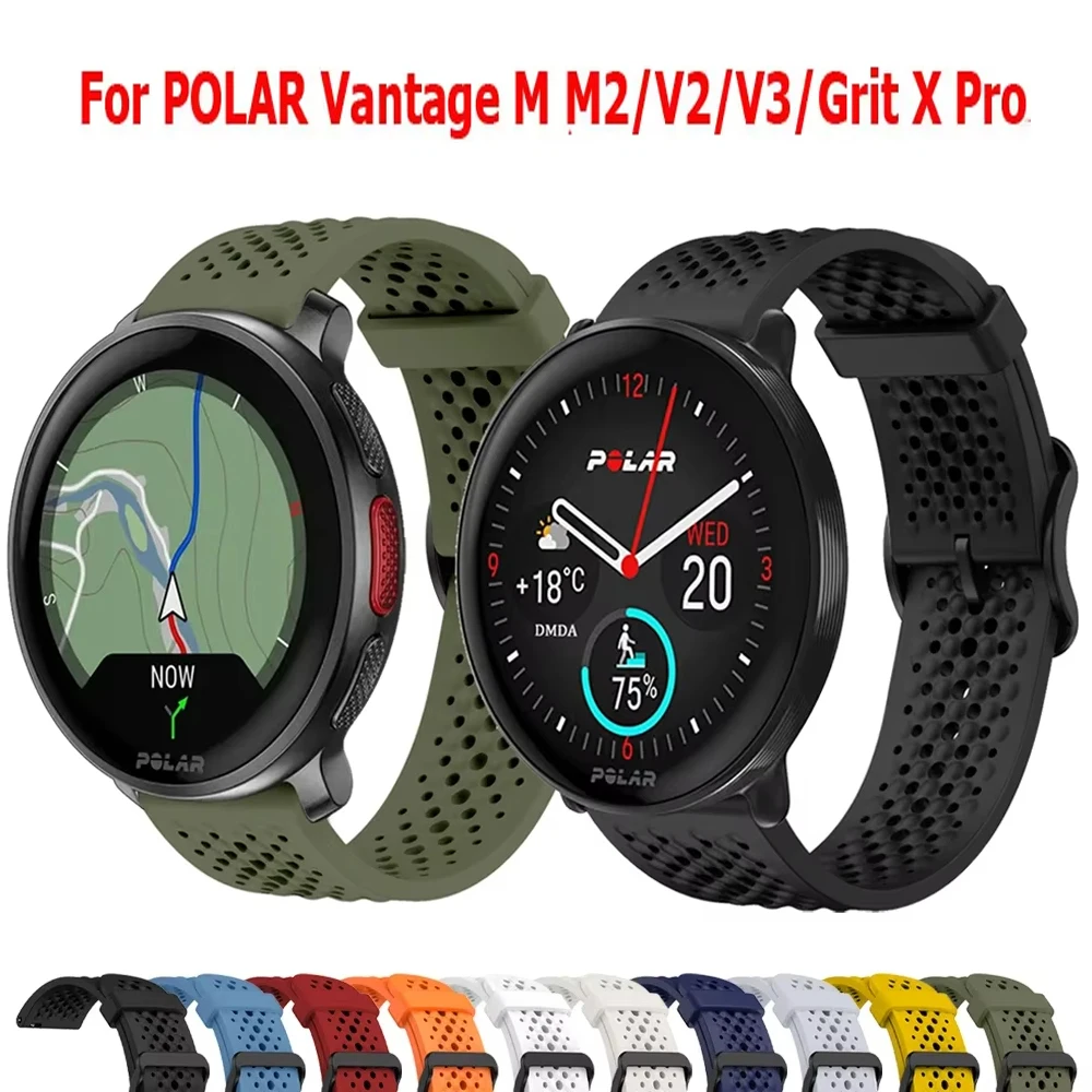 Premium Silicone Quick Release Watch Strap, 22mm