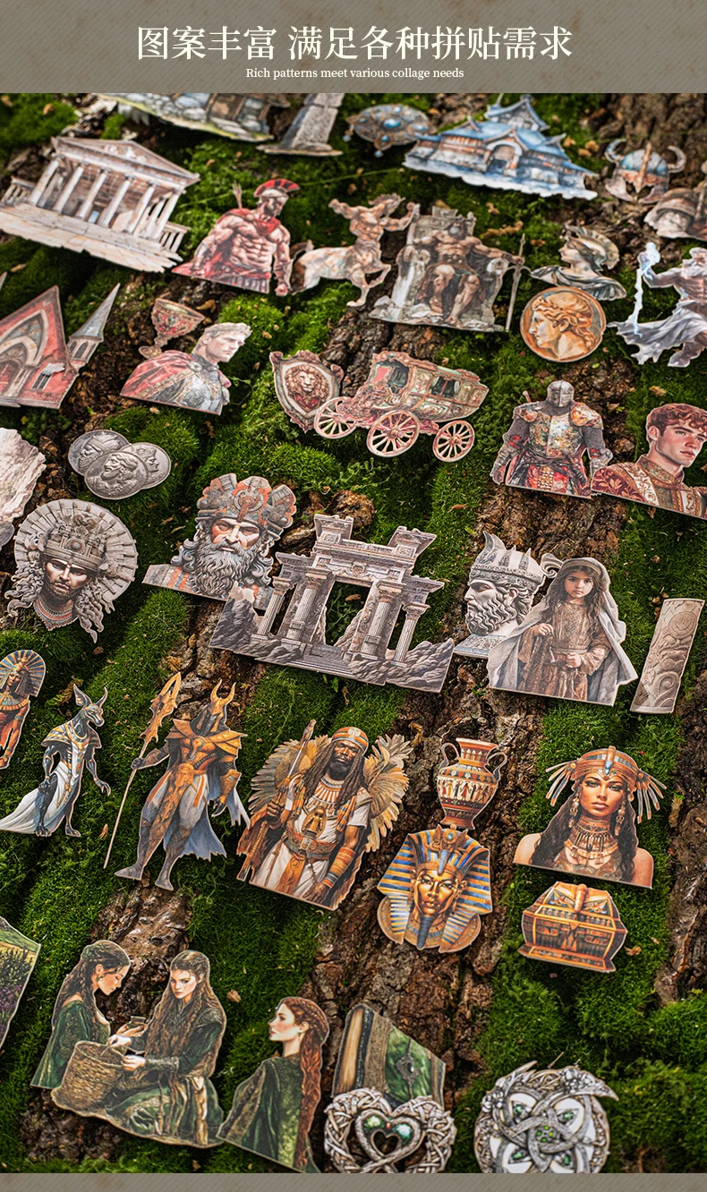 15 Blatt europäische Geschichte Aufkleber DIY Tagebuch Scrapbooking Aufkleber Festival Geburtstag Party Geschenk Dekorationen Etiketten – Detail 7