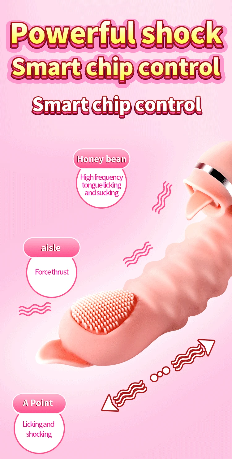 Dildo Neuer leistungsstarker Vibrator für Frauen G-Punkt-Kaninchenvibrator Zunge lecken Klitoris Stimulato_voghion.com