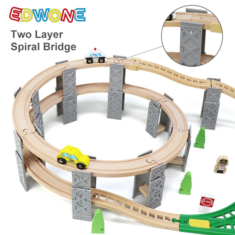 25 Pezzi Adattatori E Connettori Universali Per Binari Trenini In Legno – Compatibili Con La Maggior Parte Delle Ferrovie Giocattolo - 2