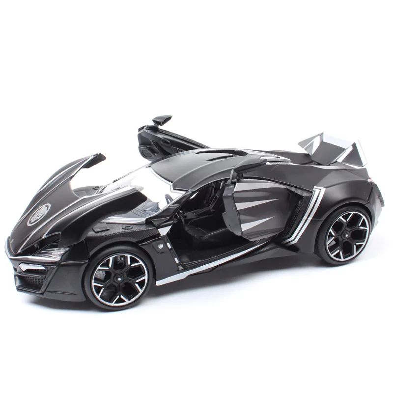 

Jada 1:24 Scales Lykan HyperSport Supercar Diecasts & Toy Vehicles Sport Metal Car Model Miniature For Collection Black