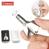 Nose Hair Trimmer Stainless Steel Manual Nose Hair Trimmer Razor Nose Hair Shaver Washable Nose Ear Hair Trimmer 1