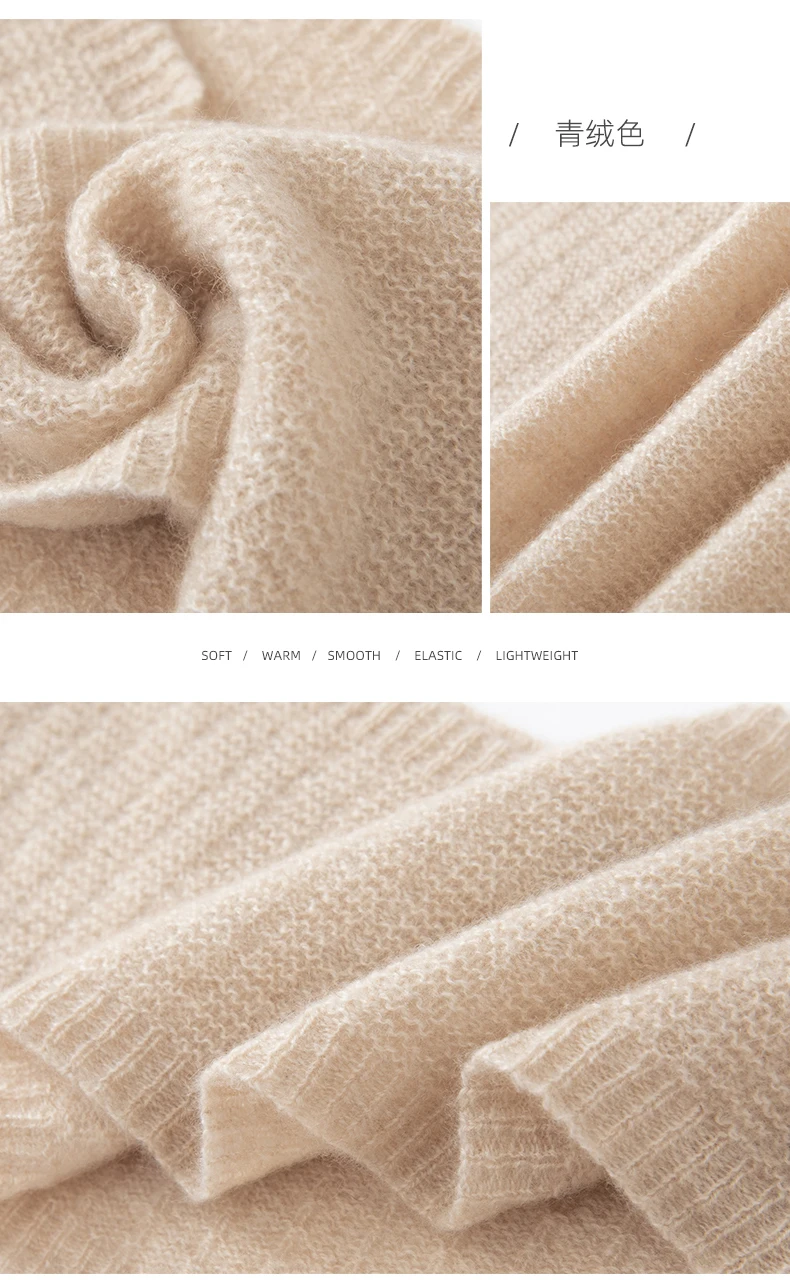 Herbst Winter Alashan 100% Reinem Kaschmir frauen Gestrickte Hals Wärmer Gefälschte Kragen Hals Schutz Schal High Neck Schal – Detail 11