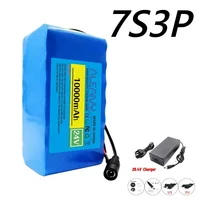 Batterie rechargeable 24V 10Ah 7S3P 18650, protection BMS 29.4V, adaptée aux scooters électriques, fauteuils roulants, voitures jouets. 2